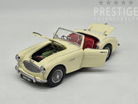 Kyosho Austin Healey 3000 RHD 2 Seat English White w Red Interior 1:18 - New