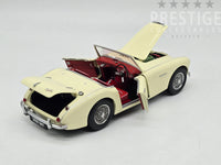 Kyosho Austin Healey 3000 RHD 2 Seat English White w Red Interior 1:18 - New