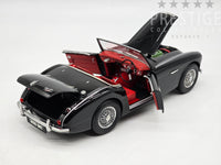 Kyosho Austin Healey 3000 Mk-1 (BN7) RHD Convertible Black w Red Interior 1:18 - New