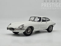 Kyosho 1962 Jaguar E-Type S1 3.8 FHC RHD Coupe White 1:18 - New