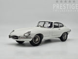 Kyosho 1962 Jaguar E-Type S1 3.8 FHC RHD Coupe White 1:18 - New