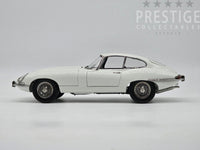 Kyosho 1962 Jaguar E-Type S1 3.8 FHC RHD Coupe White 1:18 - New
