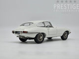 Kyosho 1962 Jaguar E-Type S1 3.8 FHC RHD Coupe White 1:18 - New