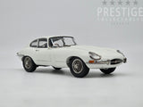 Kyosho 1962 Jaguar E-Type S1 3.8 FHC RHD Coupe White 1:18 - New