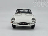 Kyosho 1962 Jaguar E-Type S1 3.8 FHC RHD Coupe White 1:18 - New