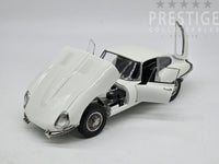 Kyosho 1962 Jaguar E-Type S1 3.8 FHC RHD Coupe White 1:18 - New