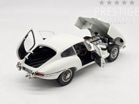 Kyosho 1962 Jaguar E-Type S1 3.8 FHC RHD Coupe White 1:18 - New