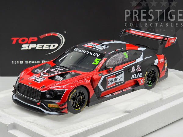 Top Speed 2018 Bentley Continental GT3 Champion Blancpain GT Asia #5 1:18 - New