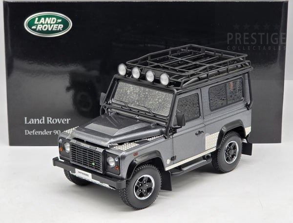 Kyosho 2007 Land Rover New Defender 90 Adventure Dark Grey Metallic OPENS 1:18 - New