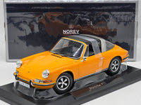 Norev 1970 Porsche 911 T Targa w Removeable Roof Orange 1:18 - New