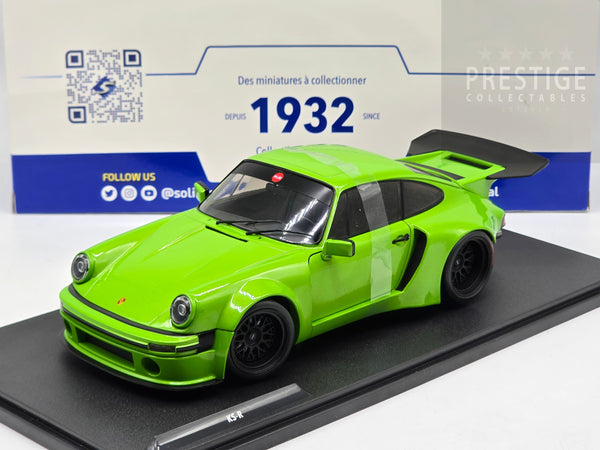 Solido 2022 Porsche 911 (930) KS-R Turbo Modified Widebody Lime Green 1:18 - New