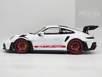 Norev 2022 Porsche 911 GT3 RS (992) White / Red LARGE 1:12 Scale - New