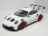 Norev 2022 Porsche 911 GT3 RS (992) White / Red LARGE 1:12 Scale - New