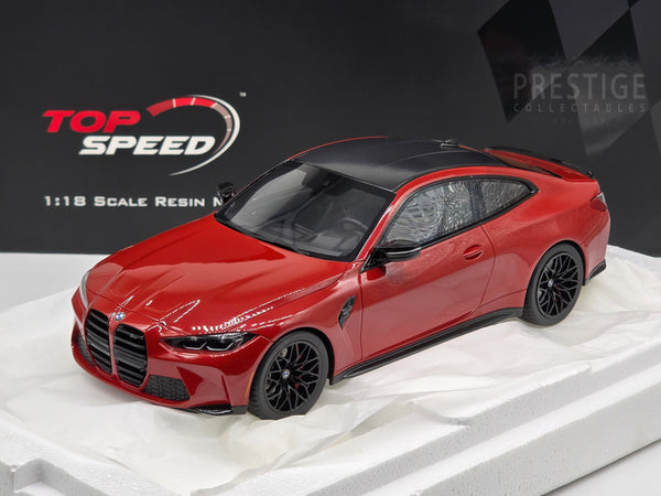 Top Speed 2021 BMW M4 Competition (G82) Coupe Toronto Red 1:18 - New