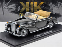 KK-Scale 1967 Mercedes Benz 300 SC W188 Convertible Gloss Black 1:18 - New