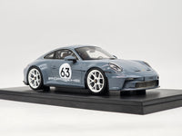 GT Spirit 2024 Porsche 911 S/T #63 Coupe (992) Meissen Blue GT491 1:18 - New