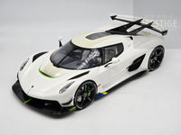 GT Spirit 2019 Koenigsegg Jesko Attack Crystal White GT501 LARGE 1:12 Scale - New