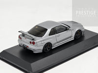 Kyosho Nissan Skyline GT-R R34 Nismo Grand Touring Car Grey 1:43 - New
