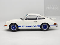 GT Spirit 1973 Porsche 911 Carrera 2.7 RS White / Blue GT921 LARGE 1:12 Scale - New