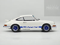 GT Spirit 1973 Porsche 911 Carrera 2.7 RS White / Blue GT921 LARGE 1:12 Scale - New