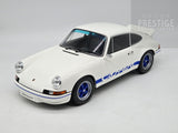 GT Spirit 1973 Porsche 911 Carrera 2.7 RS White / Blue GT921 LARGE 1:12 Scale - New