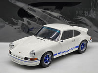 GT Spirit 1973 Porsche 911 Carrera 2.7 RS White / Blue GT921 LARGE 1:12 Scale - New