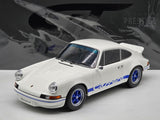 GT Spirit 1973 Porsche 911 Carrera 2.7 RS White / Blue GT921 LARGE 1:12 Scale - New