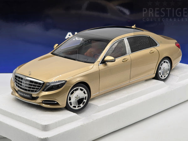 AUTOart Mercedes Benz Maybach S-Class S600 Gold 76294 1:18 Scale - New / READ