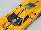 Exoto 1967 Ford GT40 MK IV Prototype Yellow w Black Stripes 1:18 - USED/READ