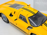 Exoto 1967 Ford GT40 MK IV Prototype Yellow w Black Stripes 1:18 - USED/READ