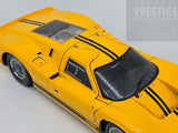 Exoto 1967 Ford GT40 MK IV Prototype Yellow w Black Stripes 1:18 - USED/READ
