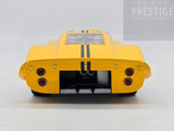 Exoto 1967 Ford GT40 MK IV Prototype Yellow w Black Stripes 1:18 - USED/READ