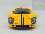 Exoto 1967 Ford GT40 MK IV Prototype Yellow w Black Stripes 1:18 - USED/READ