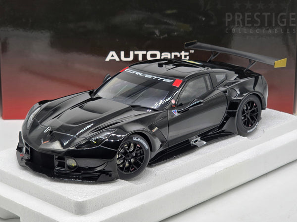 AUTOart Chevrolet Corvette C7.R Plain Body Version Gloss Black 81651 1:18 - Used