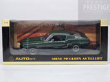 AUTOart 1968 Ford Mustang GT390 Fastback Bullitt Steve McQueen Green 1:18 - USED