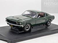 AUTOart 1968 Ford Mustang GT390 Fastback Bullitt Steve McQueen Green 1:18 - USED