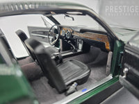 AUTOart 1968 Ford Mustang GT390 Fastback Bullitt Steve McQueen Green 1:18 - USED