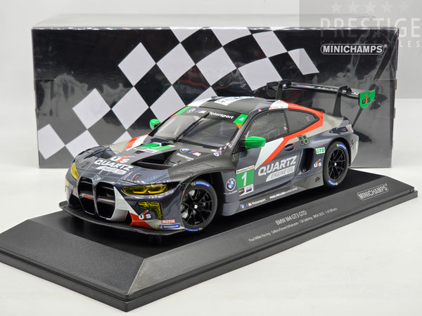 Minichamps 2022 BMW M4 (G82) GT3 GTD IMSA Miller Racing 12hr Sebring 1:18 - New