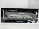 Minichamps 1955 Mercedes Benz 300 SL Coupe Gullwing Light Green Metallic 1:18 - New