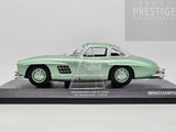 Minichamps 1955 Mercedes Benz 300 SL Coupe Gullwing Light Green Metallic 1:18 - New