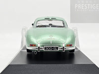 Minichamps 1955 Mercedes Benz 300 SL Coupe Gullwing Light Green Metallic 1:18 - New