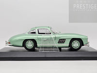 Minichamps 1955 Mercedes Benz 300 SL Coupe Gullwing Light Green Metallic 1:18 - New