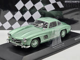 Minichamps 1955 Mercedes Benz 300 SL Coupe Gullwing Light Green Metallic 1:18 - New