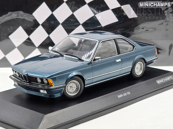 Minichamps 1982 BMW 635CSI E24 Coupe Petrol Metallic 1:18 - New