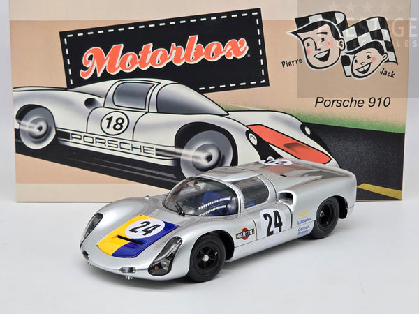 Exoto Motorbox 1968 Porsche 910 Team Martini 1000km Nurburgring #24 1:18 - READ / USED