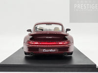 Solido 1997 Porsche 911 (993) Turbo Coupe Arena Red Metalic 1:18 Scale - New
