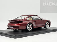 Solido 1997 Porsche 911 (993) Turbo Coupe Arena Red Metalic 1:18 Scale - New