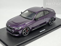 GT Spirit 2023 BMW M240i Coupe (G42) Thundernight Purple Metallic 1:18 - New