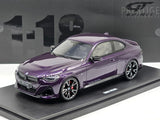 GT Spirit 2023 BMW M240i Coupe (G42) Thundernight Purple Metallic 1:18 - New