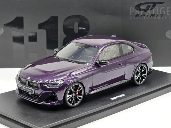 GT Spirit 2023 BMW M240i Coupe (G42) Thundernight Purple Metallic 1:18 - New